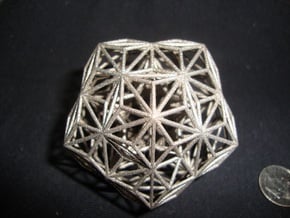 quasicrystal in Polished Bronzed Silver Steel
