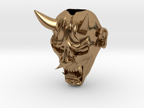 Hannya Bead in Natural Brass