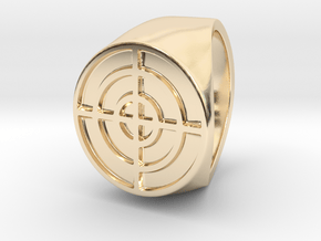 Target - Signet Ring in 14k Gold Plated Brass: 9.75 / 60.875
