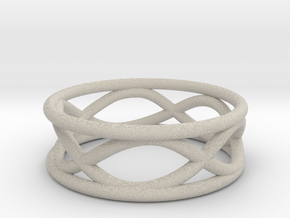 Infinity Ring- Size 7 in Natural Sandstone