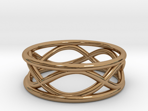 Infinity Ring- Size 7 in Polished Brass