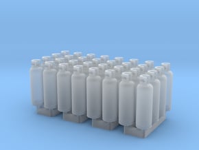 LPG Tanks 20kg, 32pc., N-scale in Tan Fine Detail Plastic