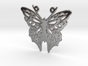 Butterfly in Fine Detail Polished Silver