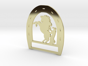 Horseshoe Pendant in 18k Gold