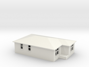 N Scale Australian House #2B-M in White Natural Versatile Plastic