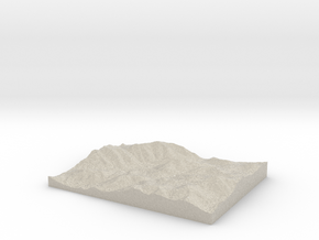 Model of Mount Colden in Natural Sandstone