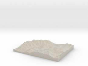 Model of Mount Colden in Natural Sandstone