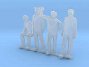 HO Pack of 4 figures in Smoothest Fine Detail Plastic