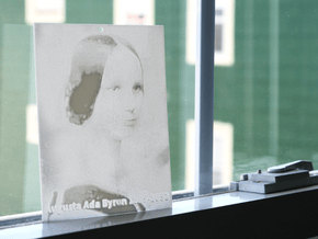 Ada Lovelace Shadowgram in White Natural Versatile Plastic