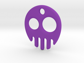 Willy Skull Pendant in Purple Processed Versatile Plastic