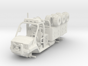 1/64 Scale Firetruck Mule in White Natural Versatile Plastic