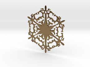 Snowflake Crystal in Polished Bronze