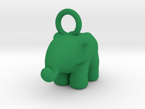 Elephant in Green Processed Versatile Plastic