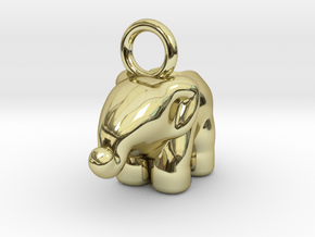 Elephant in 18k Gold Plated Brass