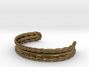 Hair Tie Bracelet in Polished Bronze