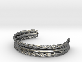 Hair Tie Bracelet in Polished Silver