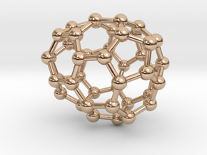 0230 Fullerene C42-9 c1 in 14k Rose Gold