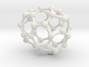 0230 Fullerene C42-9 c1 in White Natural Versatile Plastic