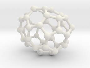 0229 Fullerene C42-8 c1 in White Natural Versatile Plastic