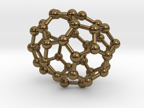 0229 Fullerene C42-8 c1 in Polished Bronze