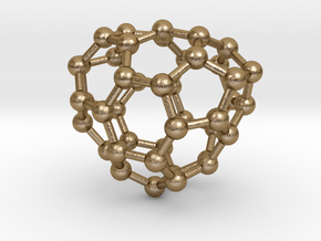 0232 Fullerene C42-11 cs in Polished Gold Steel