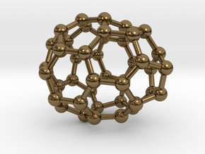 0233 Fullerene C42-12 cs in Polished Bronze