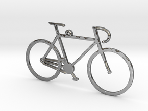 Racing Bicycle in Fine Detail Polished Silver