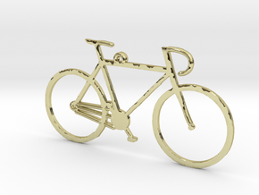 Racing Bicycle in 18k Gold Plated Brass