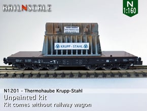 Thermohaube Krupp-Stahl (N 1:160) in Smooth Fine Detail Plastic