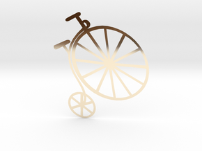 Penny-farthing (High Wheeler) Bicycle in 14K Yellow Gold