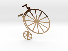 Penny-farthing (High Wheeler) Bicycle in Polished Brass