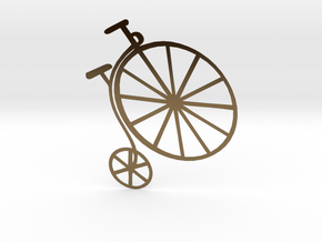 Penny-farthing (High Wheeler) Bicycle in Polished Bronze