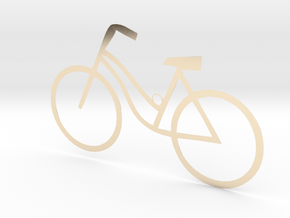 Ladies Bicycle in 14k Gold Plated Brass