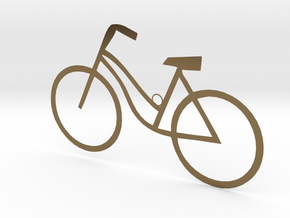 Ladies Bicycle in Polished Bronze