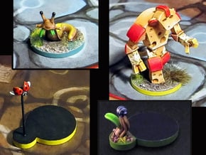 Cheese Golem, Ladybug, 4 Slugs, Doodlebug - M&M in Smooth Fine Detail Plastic