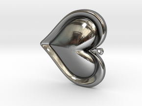 zelda heart in Fine Detail Polished Silver