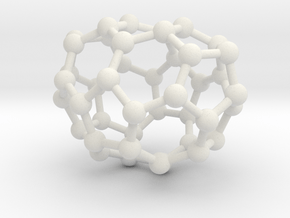 0234 Fullerene C42-13 c2v in White Natural Versatile Plastic