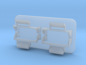 4mm Class 66 Loco Mirrors in Smoothest Fine Detail Plastic