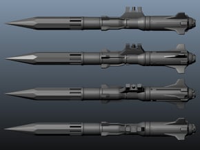 'Anti-Vajra' Missile x2 - BANDAI in Tan Fine Detail Plastic