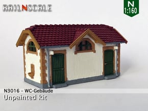 WC-Gebäude 'Winterthur-Töss' (N 1:160) in Tan Fine Detail Plastic