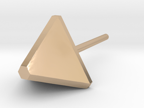 triangle ear stud in 14k Rose Gold