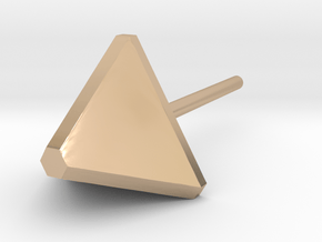 triangle ear stud in 14k Rose Gold Plated Brass