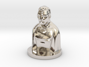 Super Bust in Rhodium Plated Brass
