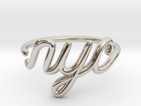 NYC Wire Ring (Adjustable) in Platinum