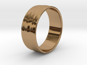 Ripple Ring No.2 in Polished Brass