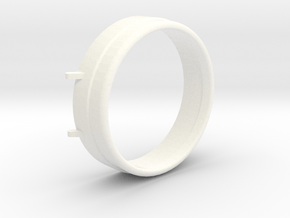 3/4" Scale Sunbeam Headlight Lense Cap in White Processed Versatile Plastic