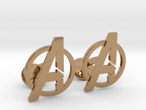  Avengers Cufflinks in Polished Brass