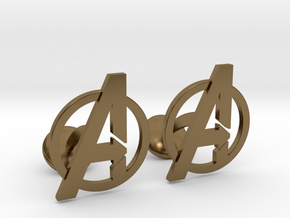  Avengers Cufflinks in Polished Bronze