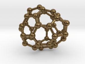 0235 Fullerene C42-14 c1 in Polished Bronze