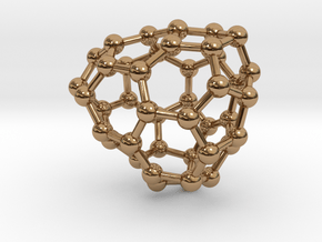 0236 Fullerene C42-15 c1 in Polished Brass